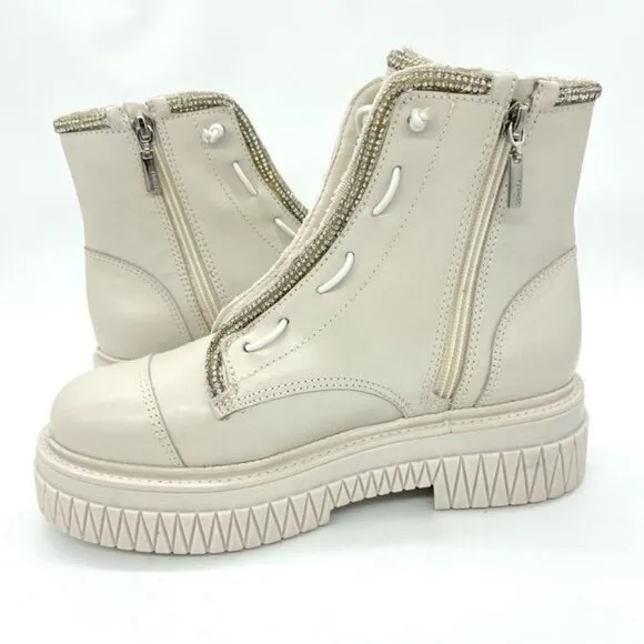Schutz Amirah Boots in Pearl