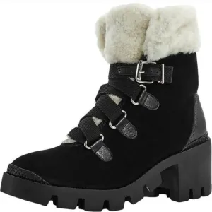 Schutz Arethusa Suede &amp; Shearling Boots Chunky