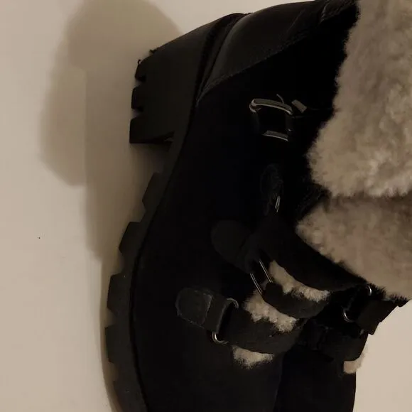 Schutz Arethusa Suede &amp; Shearling Boots Chunky