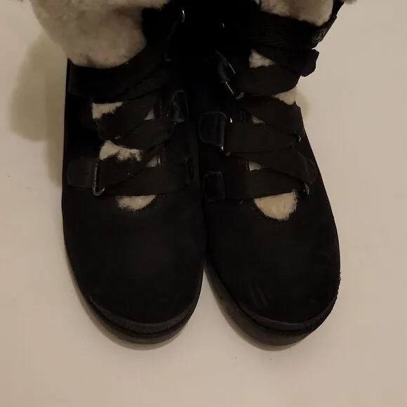 Schutz Arethusa Suede &amp; Shearling Boots Chunky