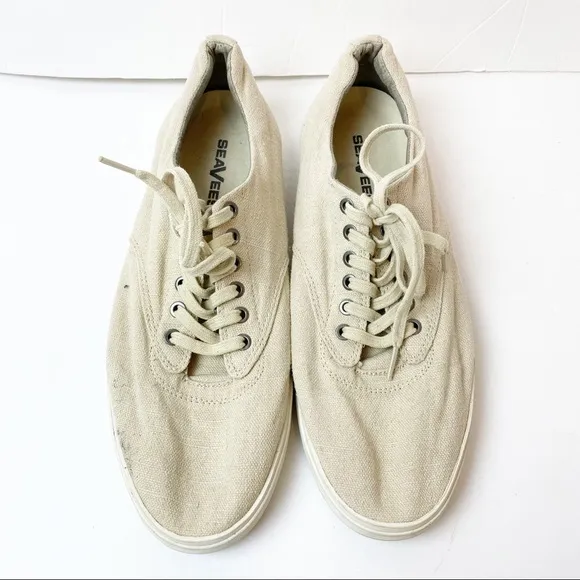 SeaVees | Hermosa Plimsoll Standard Sneakers in Linen