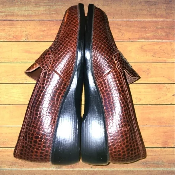 SEBAGO Alligator Penny Loafers