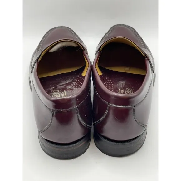 Sebago Men's Leather Penny Loafers Size 11 D Mahogany 1470838W Made in USA