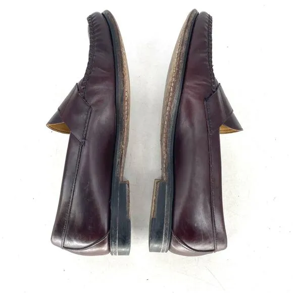 Sebago Penny Loafers Leather Oxblood Men's Size 10