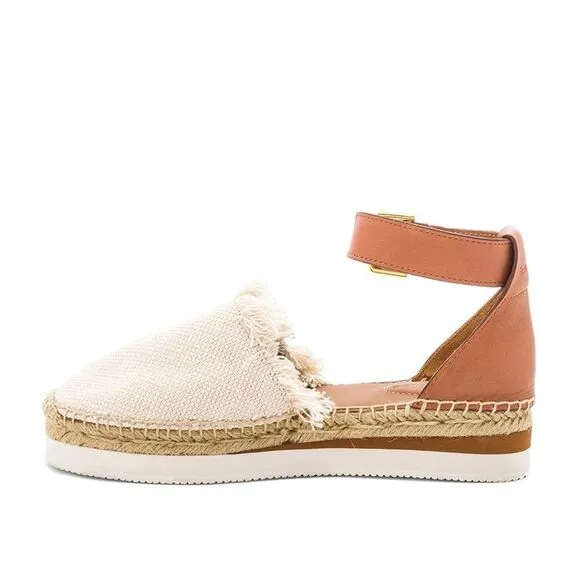See by Chloe Glyn Espadrille Sandal in Natural Size 36 or 5
