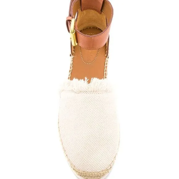 See by Chloe Glyn Espadrille Sandal in Natural Size 36 or 5