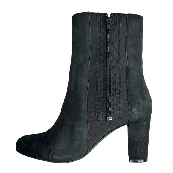 See by Chloe Nubuck Leather Boots 37.5 Black Heeled Modern