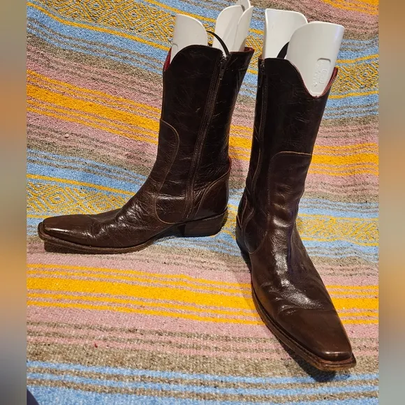 Sendra Men's Dark Brown Leather Boots size 9.5