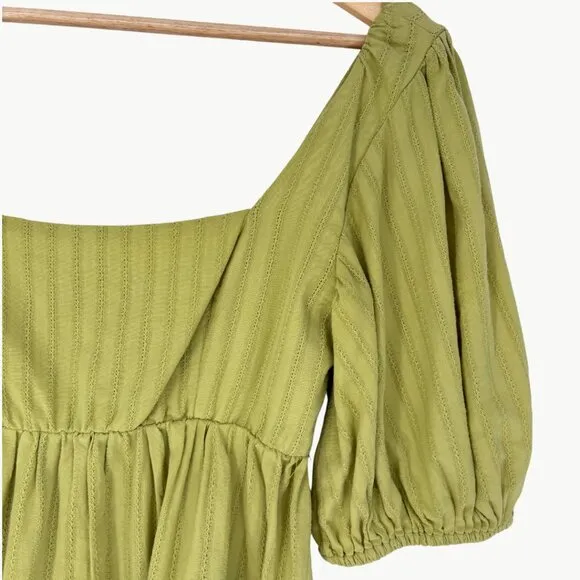 Show Me Your Mumu Women's Smitten Babydoll Mini Dress | Medium | Pear Green