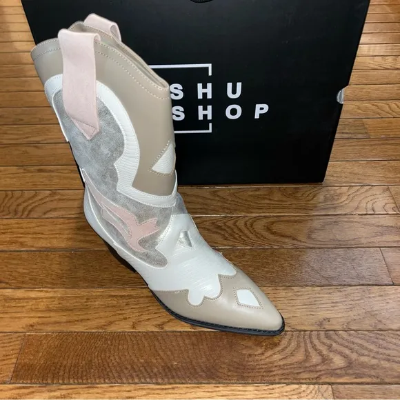 ShuShop Zizi Western Boots 710 Gold Multi Women’s Size 8