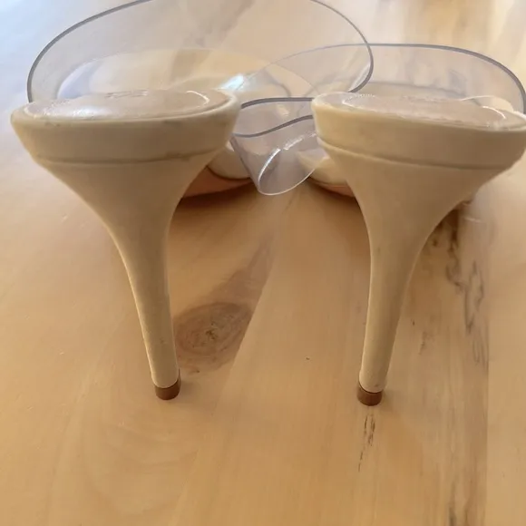 Shutz Ariella Clear Heels Sandals 8.5