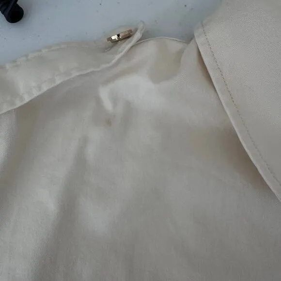 Significant Other Lenny Ivory Mini Shirt Dress Women's 8 Casual Coastal Neutral