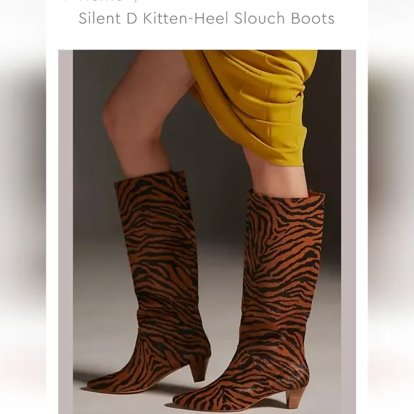 Silent D tinglet kitten heel boots