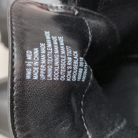 Simply Vera Vera Wang Chunky Y2K Black Grouse Women's High Heel Ankle Boots 9.5