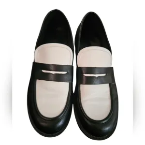 Sincerely Jules Rocker Black Chunky Platform Penny Loafers size 8.5