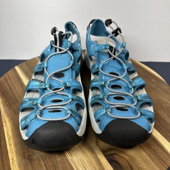 Size 11 - Keen Astoria West Sandals Women's Blue Closed Toe Slip Resistant EUC