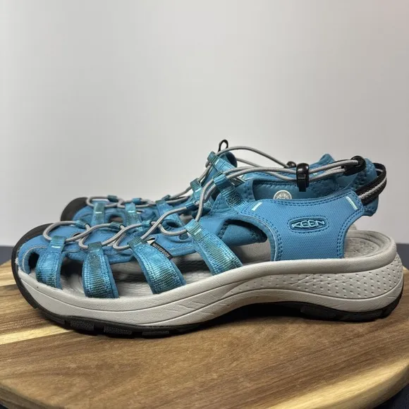 Size 11 - Keen Astoria West Sandals Women's Blue Closed Toe Slip Resistant EUC