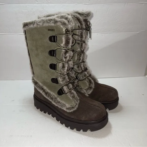 Skechers Chunky Platform Lug Women Boots Size 7.5