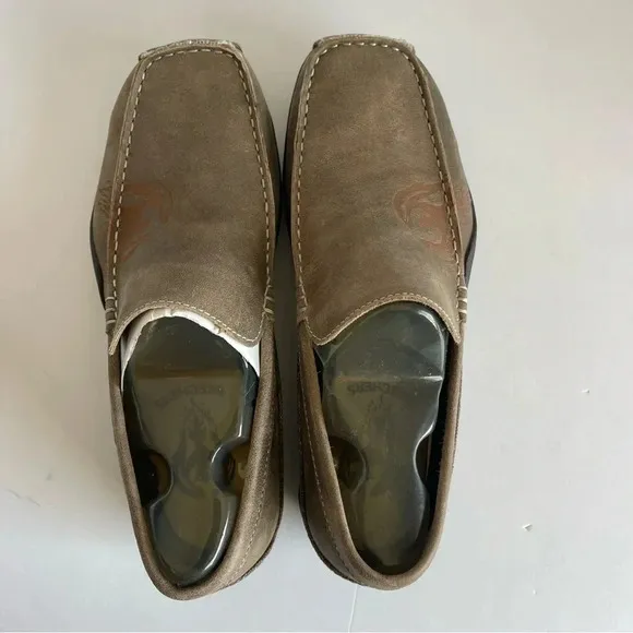 Skechers Men's Footloose Phoenix DistressedBrown Driving Loafers 60660 Size 7.5