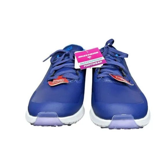 Skechers Women's Wide Fit Go Golf Max 2 Sneakers, Style 123030, Blue/Multi, 10‎