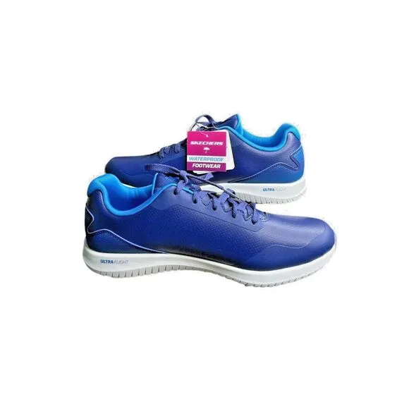 Skechers Women's Wide Fit Go Golf Max 2 Sneakers, Style 123030, Blue/Multi, 10‎