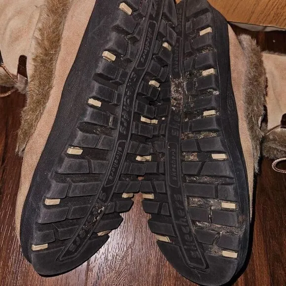 Sketchers‎ platform fur boots