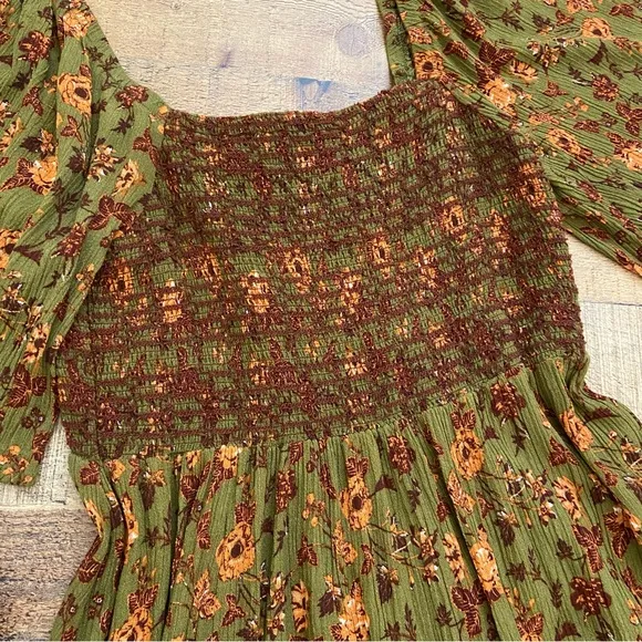 Smocked Mini Dress, Open Back that Ties in back