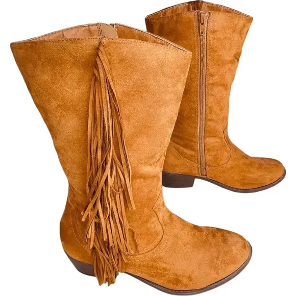 Soda Elvo-S Mid-calf Boots with Side Fringe
