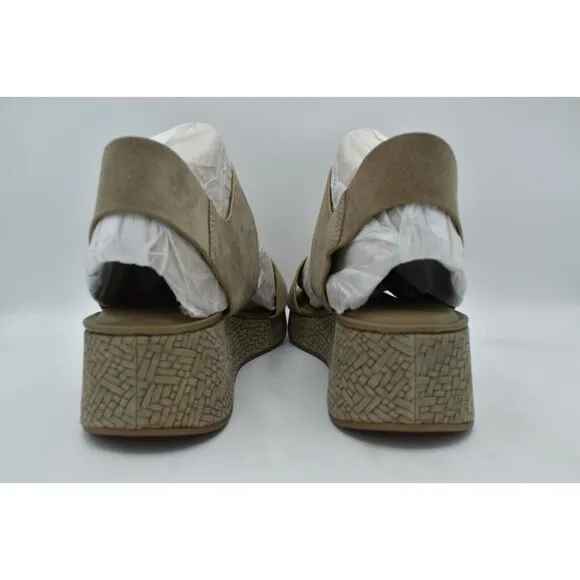 Sofft Womens Size 11 Faedra Grey Suede Leather Ankle Strap Open Toe Sandals