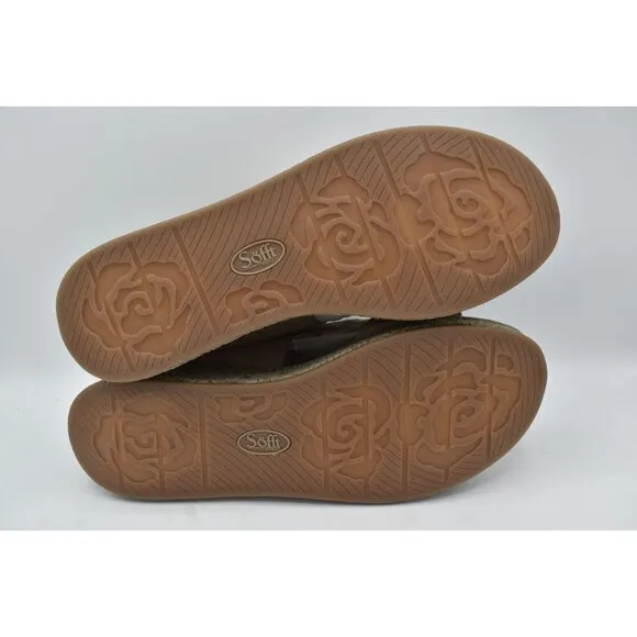 Sofft Womens Size 11 Faedra Grey Suede Leather Ankle Strap Open Toe Sandals