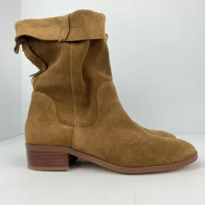 Sole Society size 8.5 Women’s Calanth Tan Brown Suede Leather Slouchy Boots