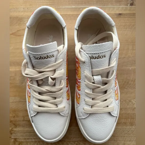 Soludos Ibiza Platform sneaker Hot Stuff women’s size 6.5
