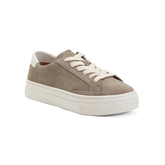 SOLUDOS Sage green Suede The Ibiza Platform Sneakers