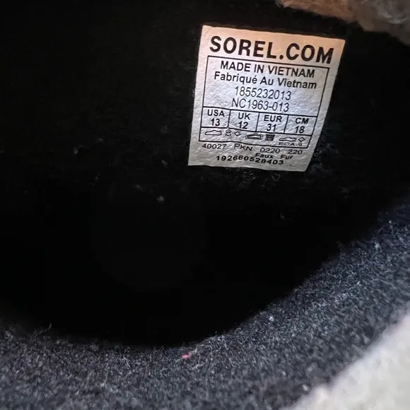 Sorel Black Rain and Snow Boots with Waterproof Material - black - size 13