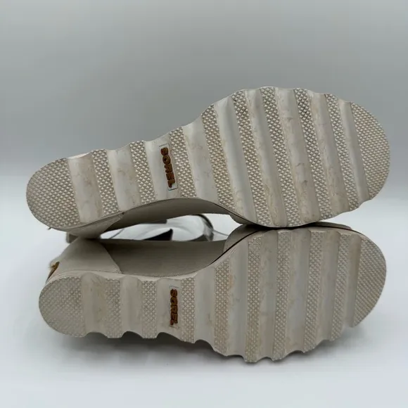 Sorel Joanie || Ankle Strap Genuine Leather Wedge Lug Sole Sandals Size 9