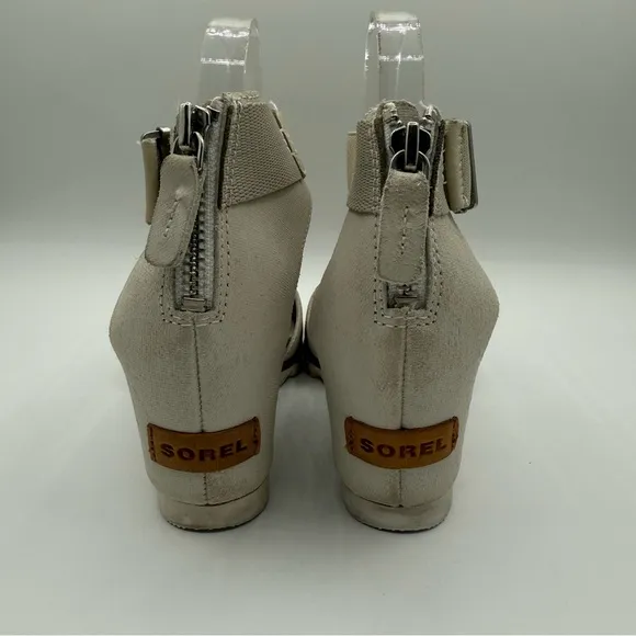 Sorel Joanie || Ankle Strap Genuine Leather Wedge Lug Sole Sandals Size 9