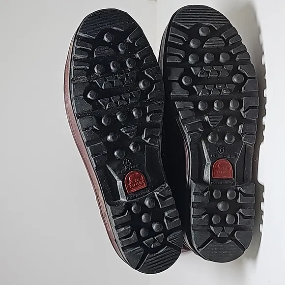 Sorel Kaufman Snow Boots Lace-up Nylon Rubber Insulated Mid Calf Round Toe 8