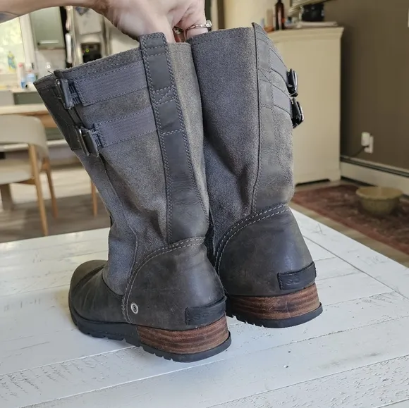 Sorel Major Pull On Mid Calf Moto Buckle Boots