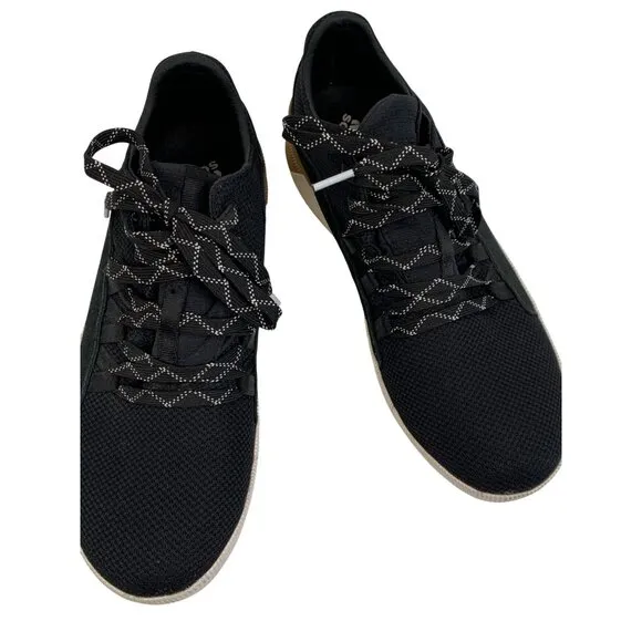 Sorel Womens Black Sneakers Out N About Size 10 Suede Mesh GUC waterproof
