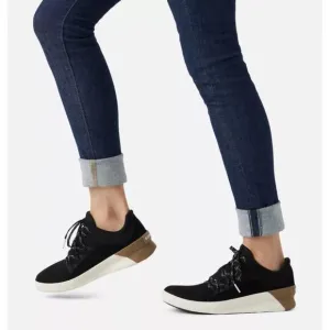 Sorel Womens Black Sneakers Out N About Size 10 Suede Mesh GUC waterproof