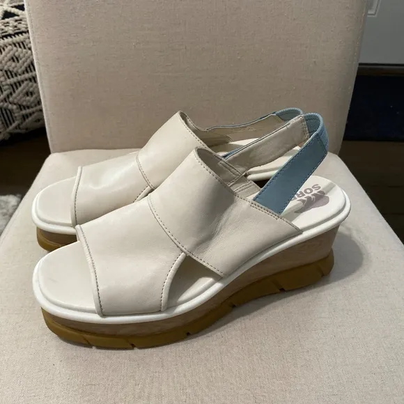 SOREL womens Joanie III slingback wedge sandals size 10