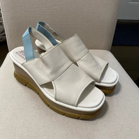 SOREL womens Joanie III slingback wedge sandals size 10