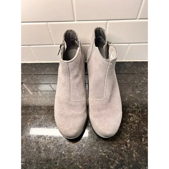 Sorel Women's Slip-On Suede‎ Leather Evie Zip Ankle Boots 2004901052 Size 7.5