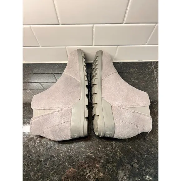 Sorel Women's Slip-On Suede‎ Leather Evie Zip Ankle Boots 2004901052 Size 7.5