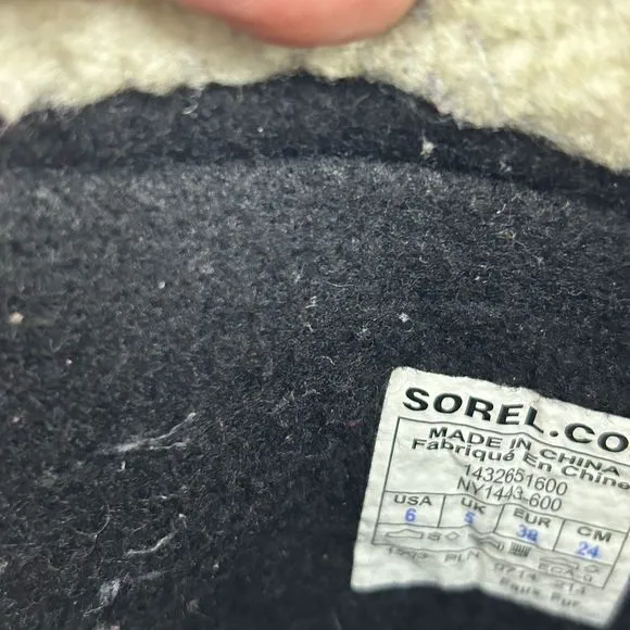 SOREL Yoot Pac Youth Pink Waterproof Snow Boots Faux Fur Size 6 Mid-Calf