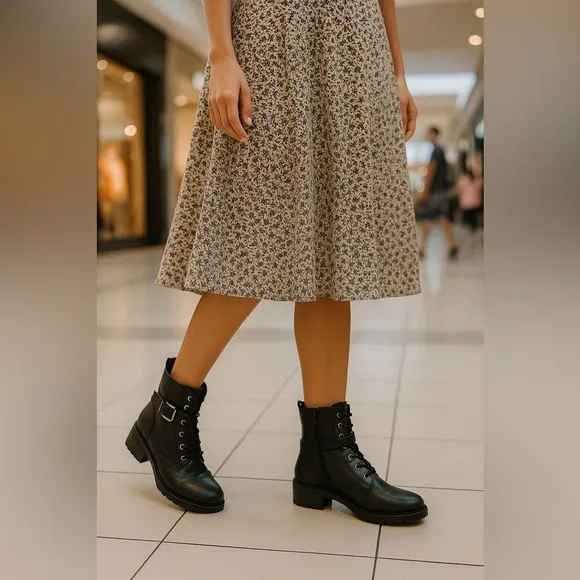 Soul Naturalizer Combat Boots Grunge Edge Streetwear Chunky Core Y2K Boho Artsy