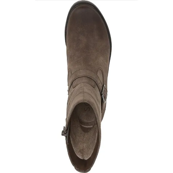 SOUL Naturalizer Newport Mid Calf Boot, Sz 6.5, Brown, Synthetic Moens Shoes
