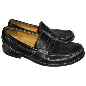 SPERRY GOLD CUP Black Leather Penny Loafers - Size 12