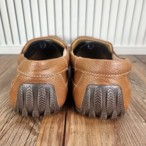 Sperry Top-Sider Hampden Venetian Men Sz 8.5 Brown Leather Driving Loafers Shoes