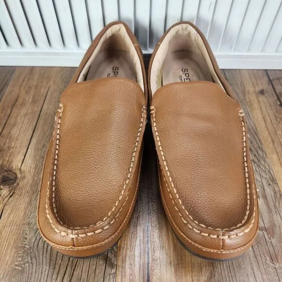 Sperry Top-Sider Hampden Venetian Men's 11.5 Brown Leather Driving Loafers Shoes